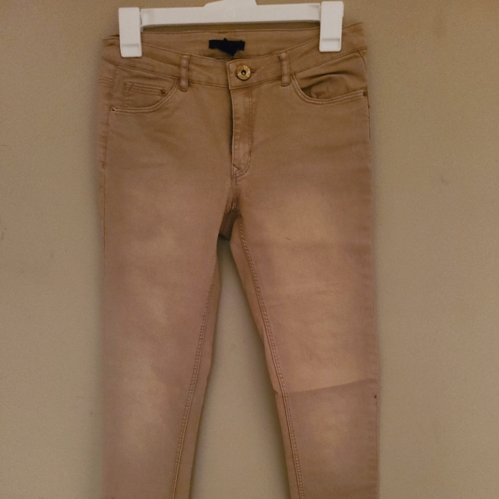 Women's khaki skinny jeans